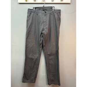 Oobe Carpenter Pants Men 38 Gray Straight Leg Utility Workwear Canvas Pants